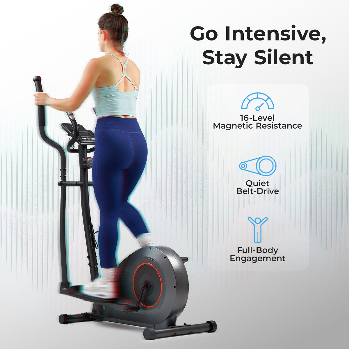 16-Level Smart Magnetic Resistance Elliptical