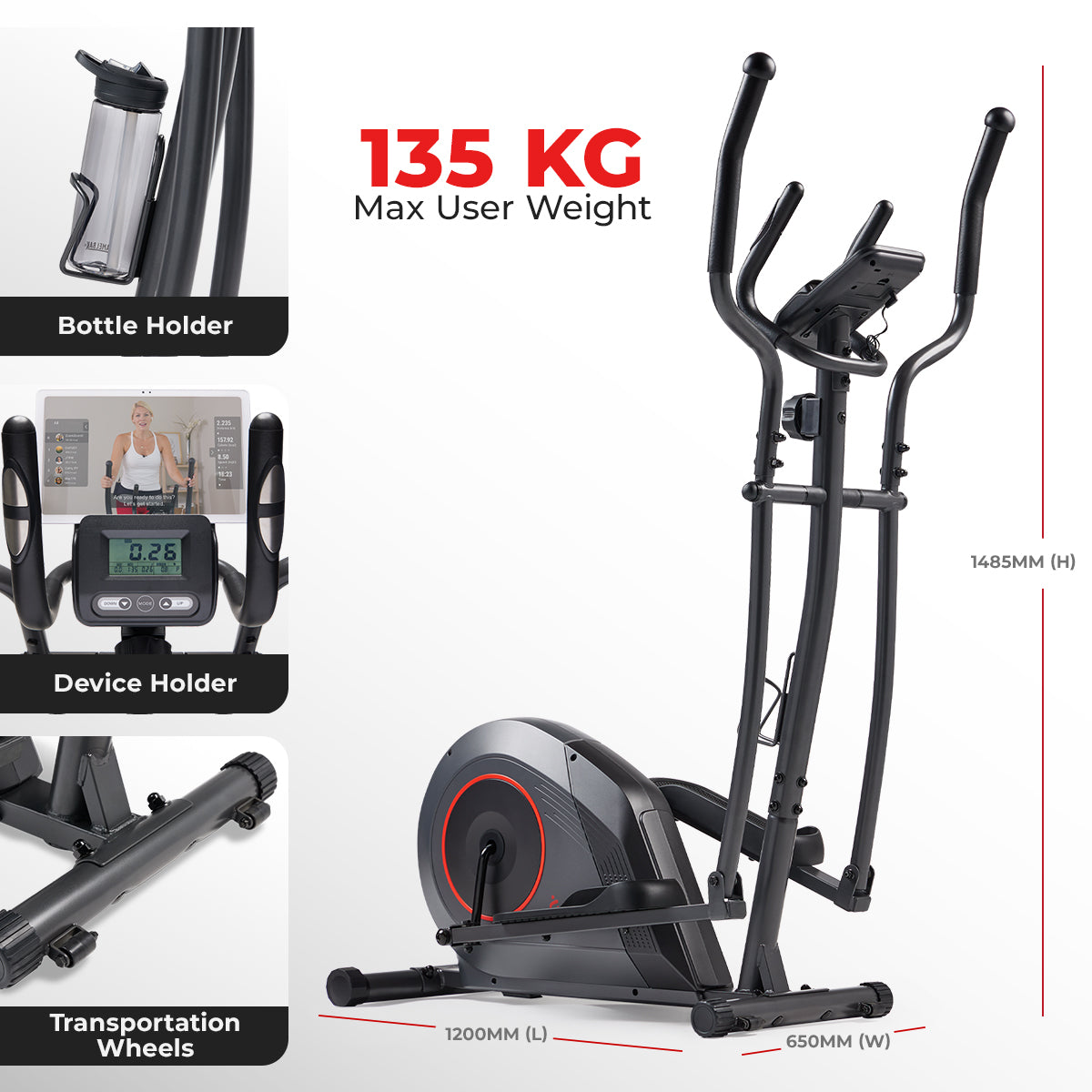 16-Level Smart Magnetic Resistance Elliptical