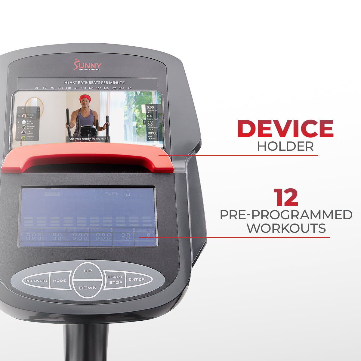 Smart Premium Extra Long Stride Length Programmable Electro-Magnetic Elliptical